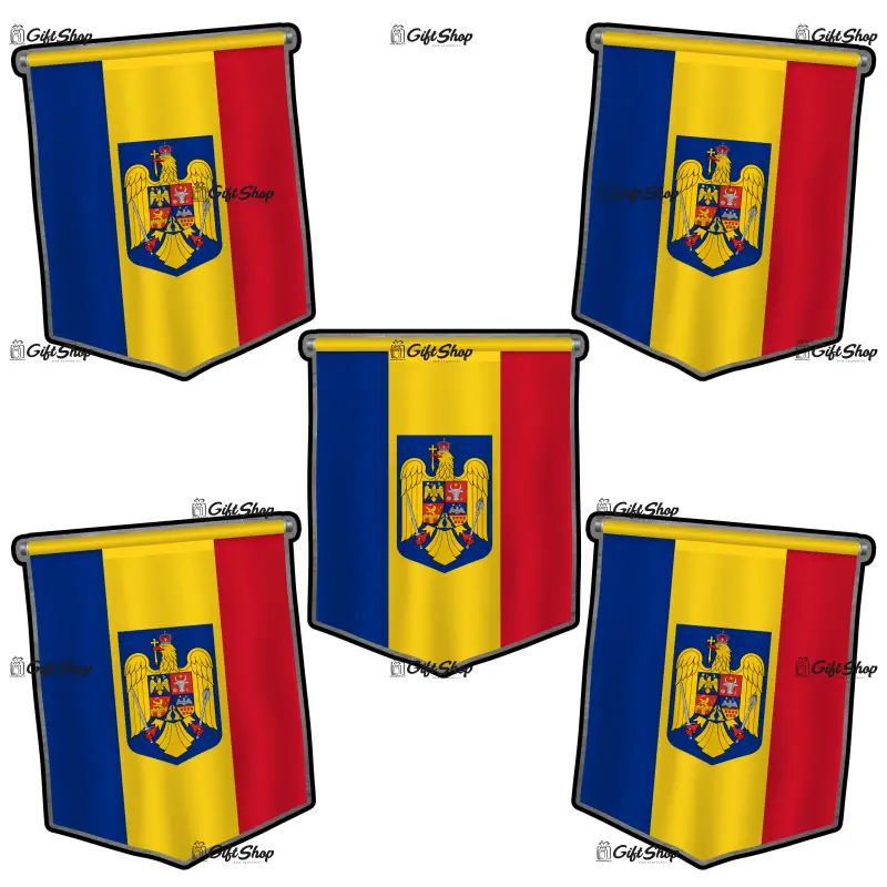 Mgs130-magnet frigider-fanion romania-